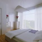 Белоснежный текстиль в комнате с минималистическим стилем