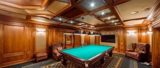 unusual billiard room design idea