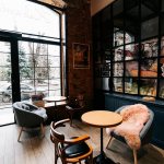 Loft style cafe interior