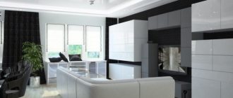 Кухня - гостиная: дизайн-проект 18 кв м и 19 кв м
