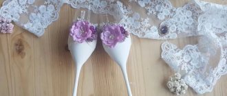 The charm of wedding glasses