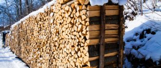 Организованное хранение дров