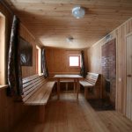 Russian wood-fired sauna